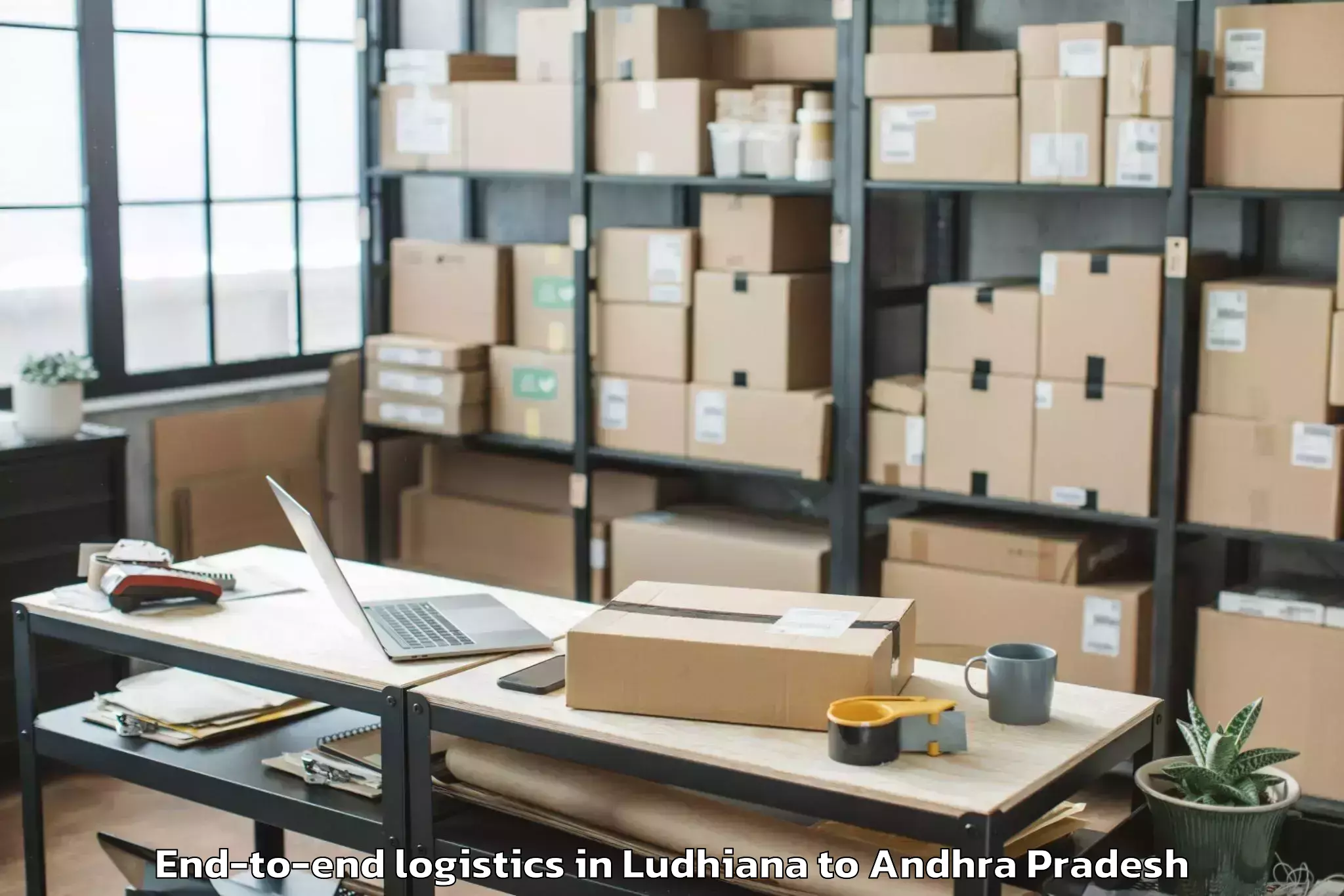 Top Ludhiana to Nekarikallu End To End Logistics Available